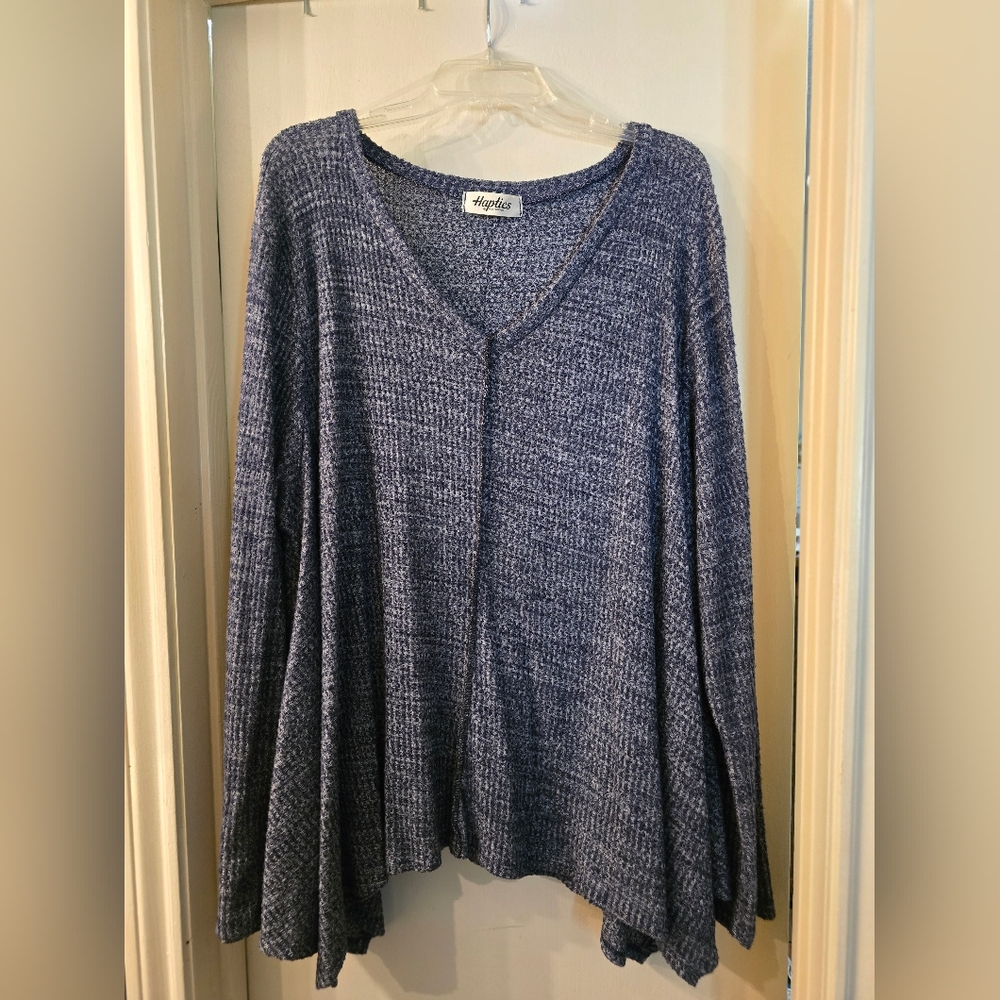 Haptics Women's Blue Tunic Top